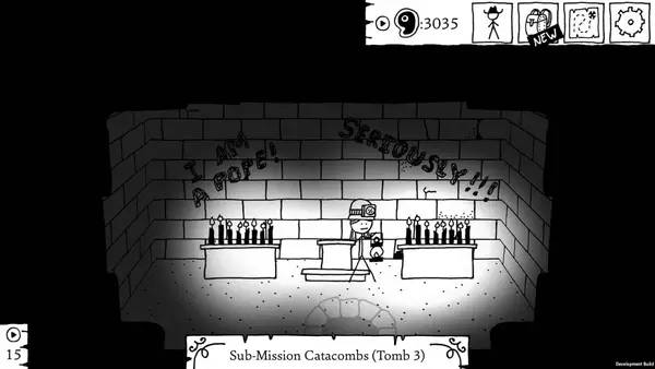 Пример визуального стиля и графики игры West of Loathing