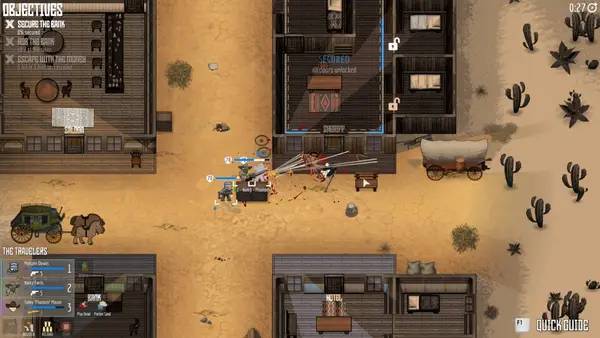 Пример визуального стиля и графики игры WESTSLINGERS