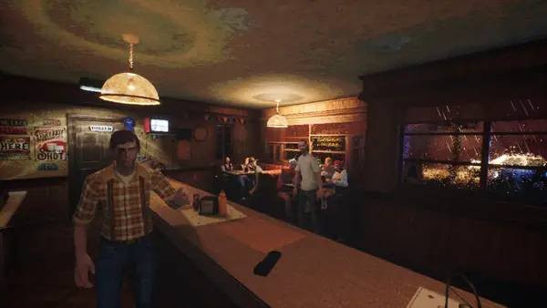 Пример визуального стиля и графики игры While We Wait Here