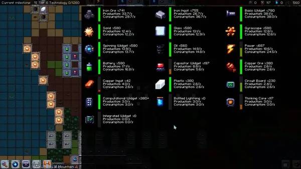 Пример визуального стиля и графики игры Widget Inc.