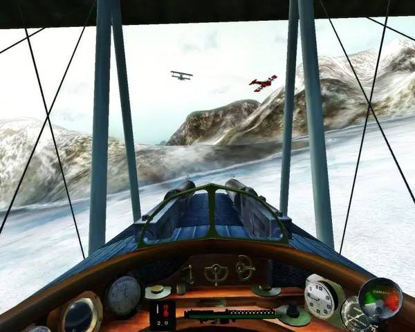 Пример визуального стиля и графики игры Wings of Honour Battles of the Red Baron