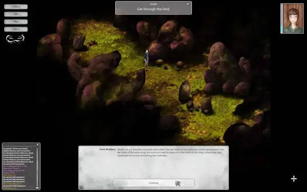 Пример визуального стиля и графики игры Winter Voices