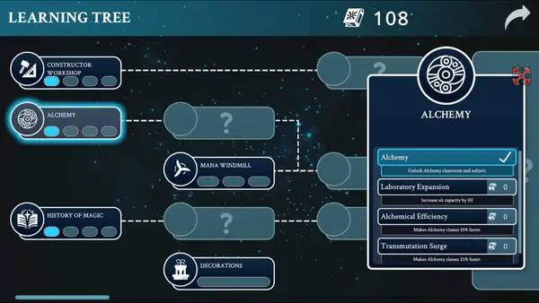 Пример визуального стиля и графики игры Wizdom Academy