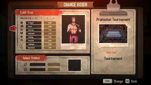 Пример визуального стиля и графики игры World Championship Boxing Manager 2