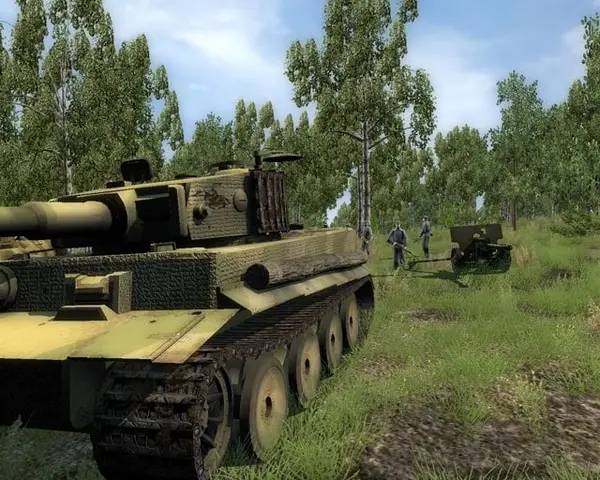 Пример визуального стиля и графики игры WW2 Battle Tanks T-34 vs. Tiger