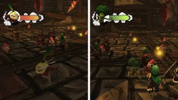 Пример визуального стиля и графики игры Yasai Ninja