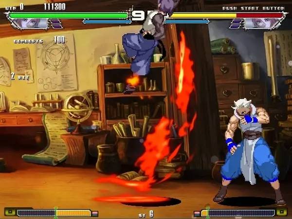 Пример визуального стиля и графики игры Yatagarasu Attack on Cataclysm