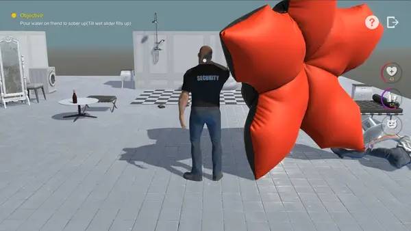 Пример визуального стиля и графики игры You have a drunk friend