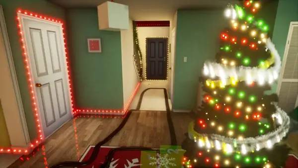 Пример визуального стиля и графики игры Zombie Claus