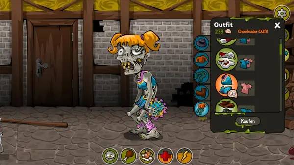 Пример визуального стиля и графики игры Zombie Gotchi
