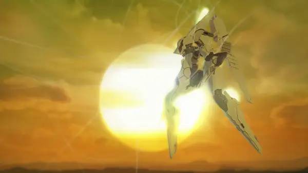 Пример визуального стиля и графики игры ZONE OF THE ENDERS THE 2nd RUNNER   MARS