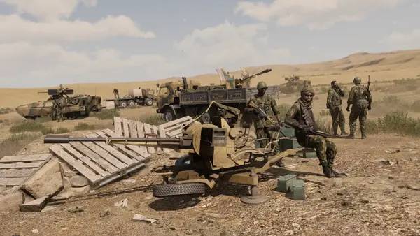 Процесс взаимодействия с другими участниками Arma 3 Western Sahara