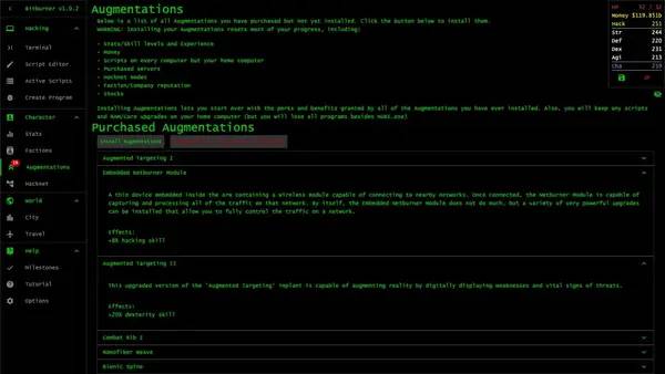 Процесс взаимодействия с другими участниками Bitburner