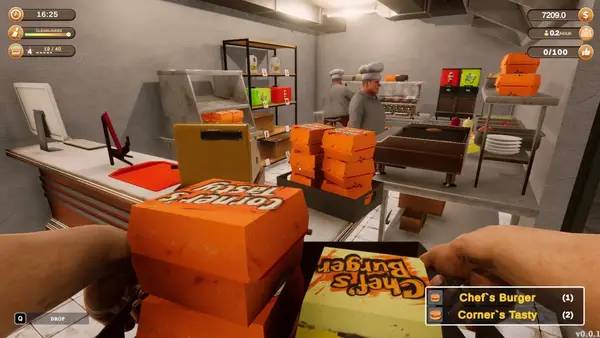 Процесс взаимодействия с другими участниками Corner Kitchen Fast Food Simulator