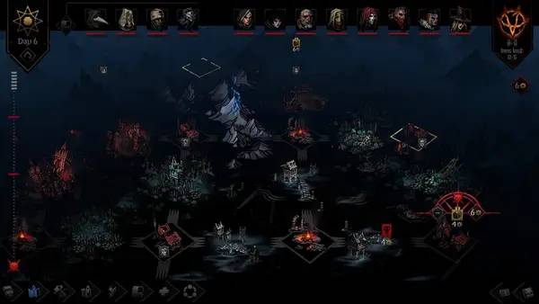 Процесс взаимодействия с другими участниками Darkest Dungeon 2