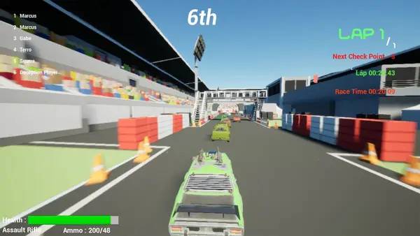 Процесс взаимодействия с другими участниками Deep Race Battle