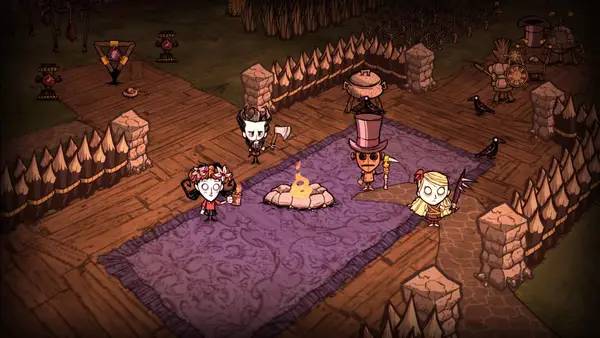 Процесс взаимодействия с другими участниками Don't Starve Together