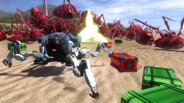 Процесс взаимодействия с другими участниками EARTH DEFENSE FORCE 4.1 The Shadow of New Despair