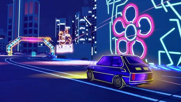 Процесс взаимодействия с другими участниками Electro Ride The Neon Racing