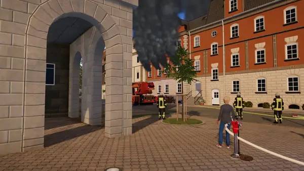 Процесс взаимодействия с другими участниками Emergency Call 112 – The Fire Fighting Simulation 2