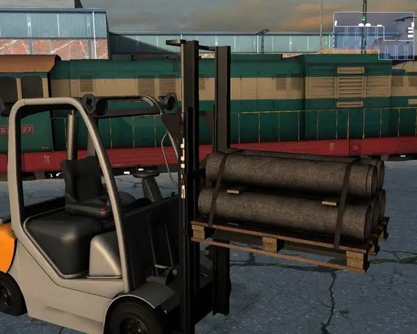 Процесс взаимодействия с другими участниками Forklift Truck Simulator 2009