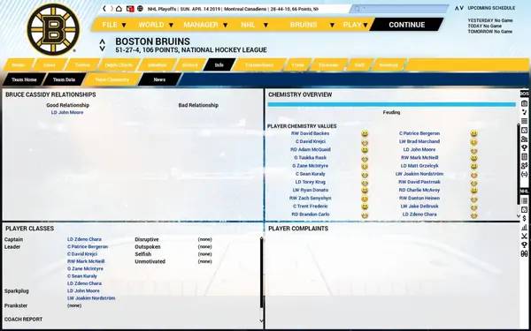Процесс взаимодействия с другими участниками Franchise Hockey Manager 5