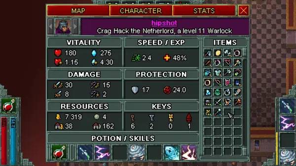 Процесс взаимодействия с другими участниками Heroes of Hammerwatch