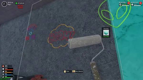 Процесс взаимодействия с другими участниками Internet Cafe & Supermarket Simulator 2024