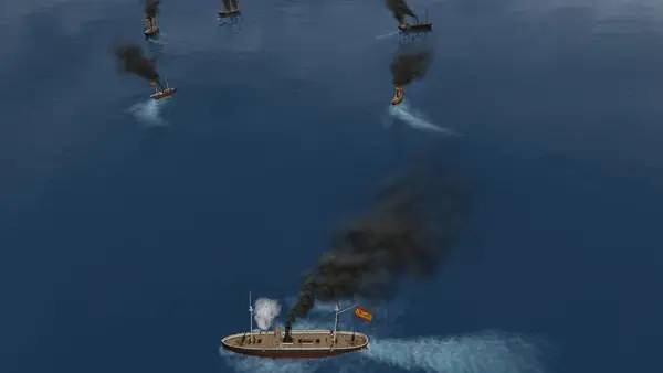 Процесс взаимодействия с другими участниками Ironclads 2 Caroline Islands War 1885