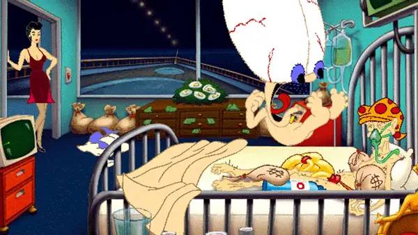 Процесс взаимодействия с другими участниками Leisure Suit Larry 7  Love for Sail!
