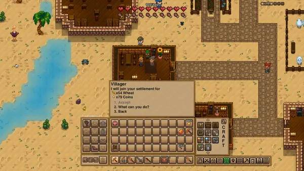 Процесс взаимодействия с другими участниками Necesse