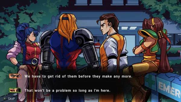 Процесс взаимодействия с другими участниками Night Slashers Remake