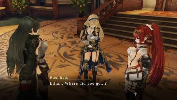 Процесс взаимодействия с другими участниками Nights of Azure 2 Bride of the New Moon