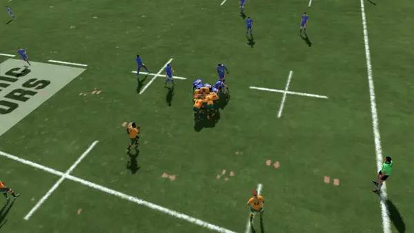 Процесс взаимодействия с другими участниками Rugby 22