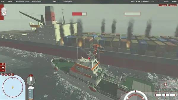 Процесс взаимодействия с другими участниками Ship Simulator Maritime Search and Rescue