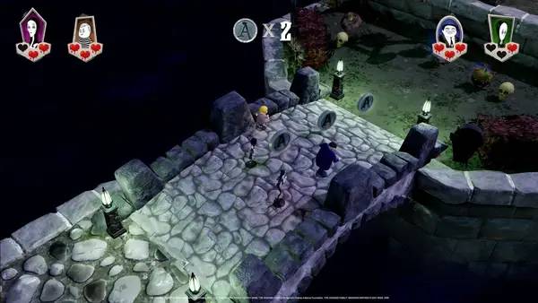 Процесс взаимодействия с другими участниками The Addams Family Mansion Mayhem