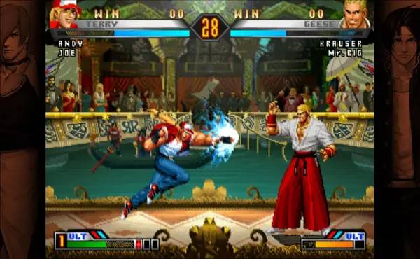 Процесс взаимодействия с другими участниками THE KING OF FIGHTERS '98 ULTIMATE MATCH FINAL EDITION