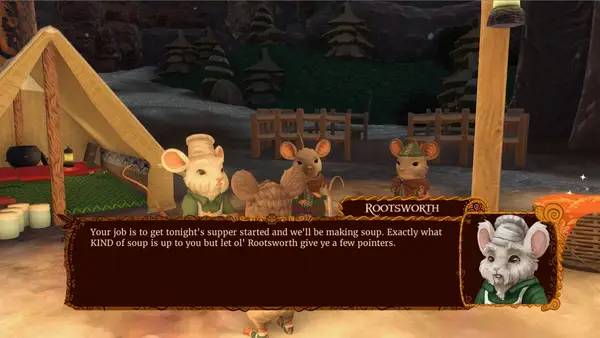 Процесс взаимодействия с другими участниками The Lost Legends of Redwall  The Scout Act 1