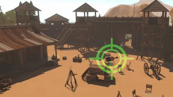 Процесс взаимодействия с другими участниками Toe To Toe VR Party Games