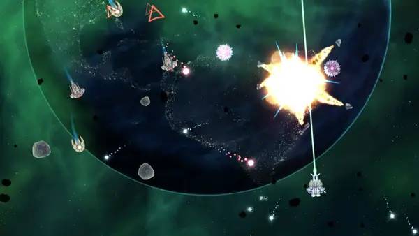 Процесс взаимодействия с другими участниками Xenoraid The First Space War