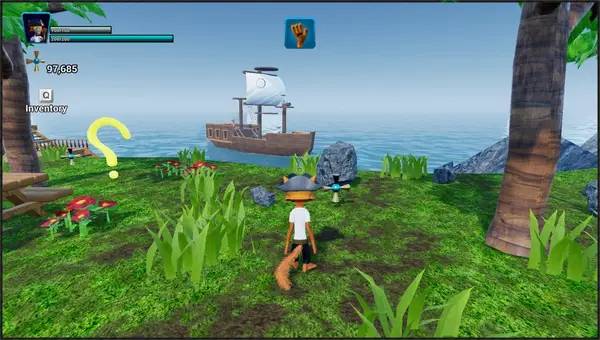 Сцена из внутреннего меню Alakenisland