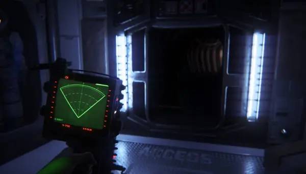 Сцена из внутреннего меню Alien Isolation