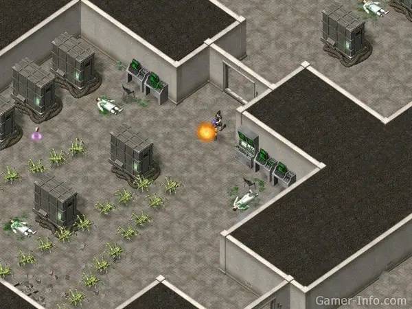 Сцена из внутреннего меню Alien Shooter Начало вторжения