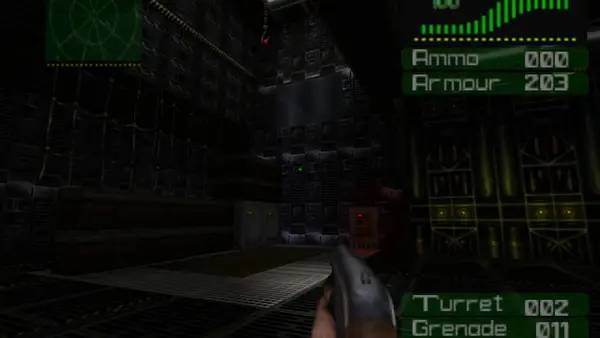 Сцена из внутреннего меню Aliens Eradication TC