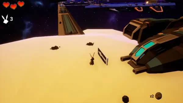 Сцена из внутреннего меню Angry Bunny 2 Lost hole