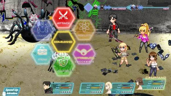 Сцена из внутреннего меню Apostle Rebellion