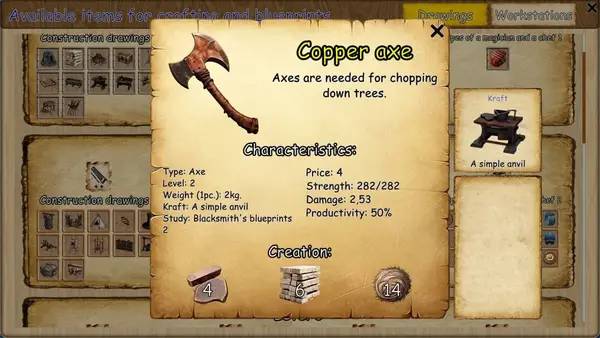 Сцена из внутреннего меню Archipelago Island Survival