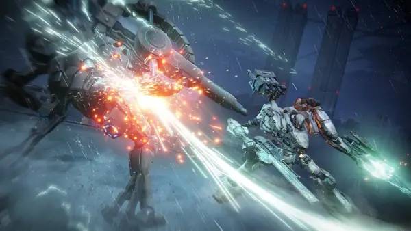 Сцена из внутреннего меню ARMORED CORE 6 FIRES OF RUBICON
