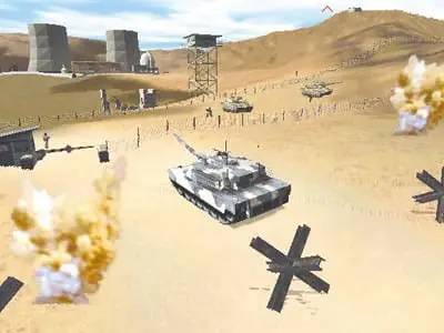 Сцена из внутреннего меню Armored Fist 3