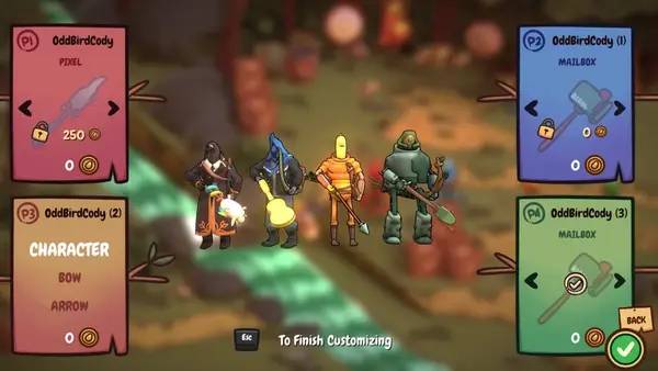 Сцена из внутреннего меню Arrow Heads